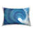 Swirling Ocean Wave Printed Outdoor Throw Pillow Design by Megan Morris