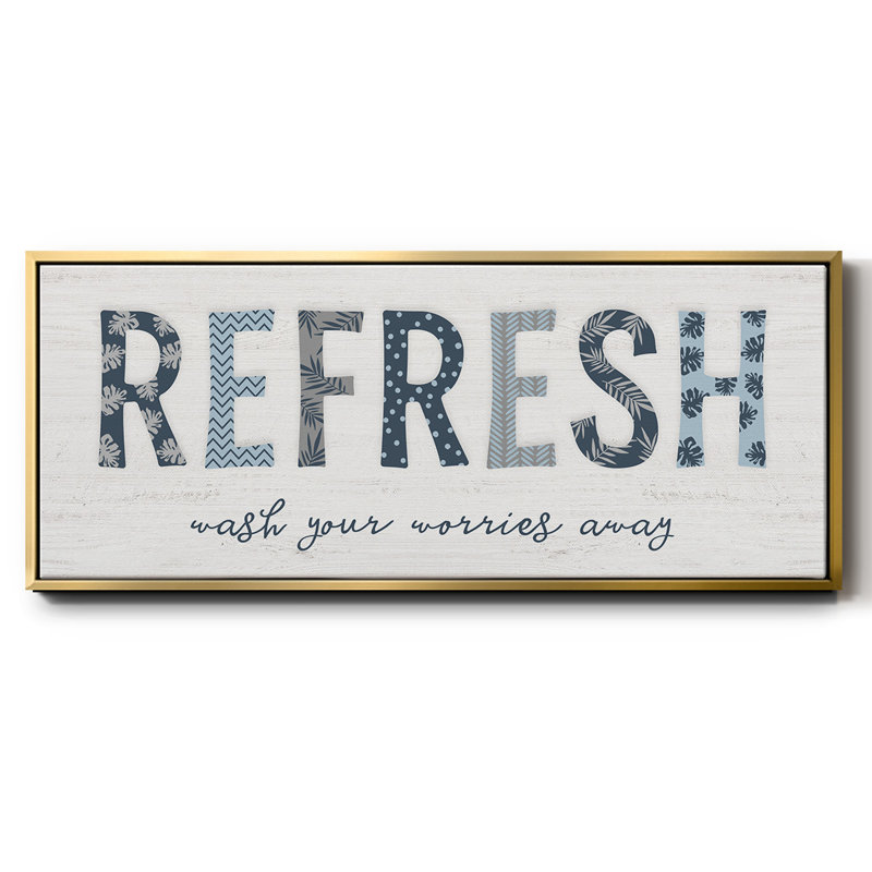 Refresh - Toile encadrée, H 24 po x l 60 po