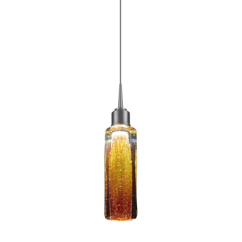 Luminaire suspendu à DEL avec auvent Capella, Ambre