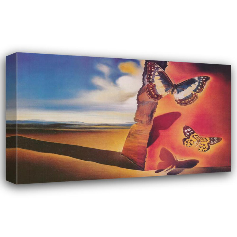 Paysage aux papillons, vers 1956, H 15 po x l 24 po