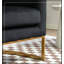 Chaise d'appoint en velours avec assise souple et pieds en métal-132922262