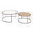 Orkney Glass Top Nesting Coffee Table