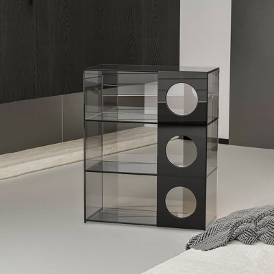 Modern minimalist acrylic open bookcase