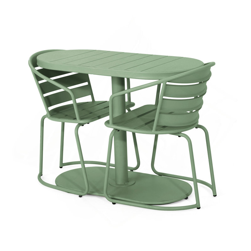 Monica Bistro Set, Dark Green