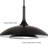 Marigny - Light Black LED Dome Pendant