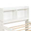 Élégant lit simple avec lit gigogne et bibliothèque en blanc - Rehaussez le style de votre chambre à coucher en ajoutant une touche d'élégance au décor-121104845-121104847