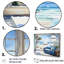 Coastal Windows Horizon III - plage et océan, reproduction d'art sur toile-96321741-96321742