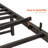 Twin Size Bed Frame With Storage Headboard, Metal Platform Bed With Charging Station, Bookcase Storage, No Box Spring Needed, Easy Assembly-90261969