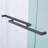 44-48"W X 75"H Double Sliding Shower Door, Aluminium Alloy Frame In Matte Black, 5/16" (8Mm) Thick SGCC Tempered Clear Glass.