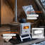 Hot Tent Stove, Portable Wood Burning Stove with 7 Chimney Pipes & Spark Arrestor
