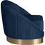 Fauteuil demi-tonneau en velours touffeté de 34,25 po Shelly-969405638