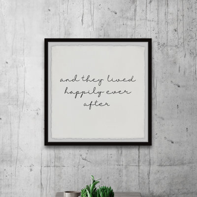 " And They Lived Happily "