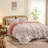 100% Cotton Yarn-Dyed Jacquard Duvet Floral Duvet Cover Set-115609412-115609424