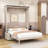 Queen Murphy Bed with LED Lights
