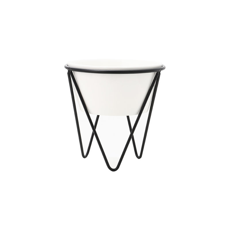 Abdulazis Ceramic Pot Planter, Black