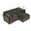 Canapé-lit en chenille moderne avec repose-pieds-1076184506-1076184505