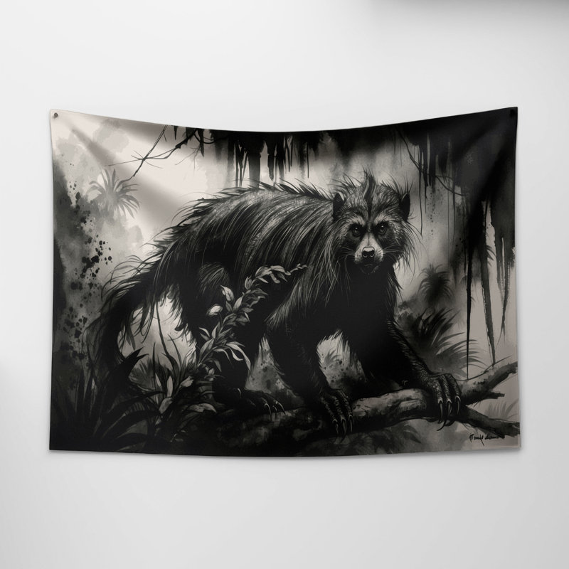 Tapisserie murale Wildlife Binturong, 26 po x 36 po