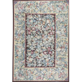 Hand-Knotted High-Quality Beige and Blue Area Rug