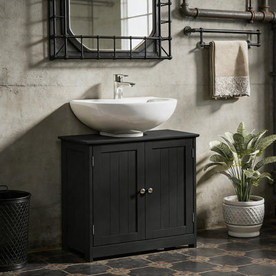Armoire de salle de bain avec lavabo sur pied