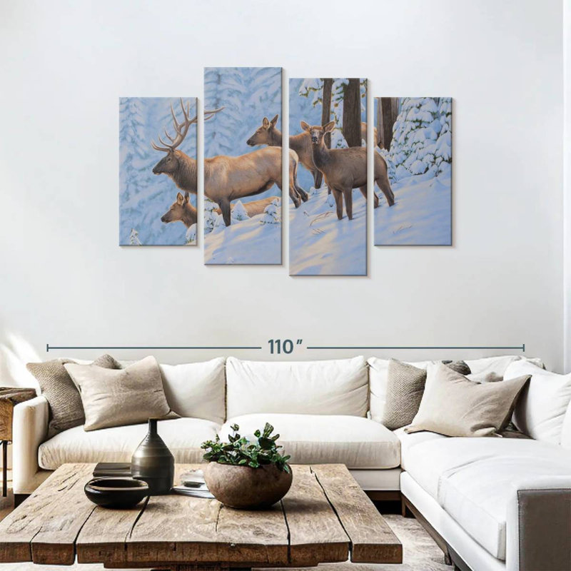 Brampt Early Snow, 48" H x 75" W