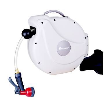 TACKLIFE Retractable Garden Hose Reel, 100+6.7 FT 1/2″ Automatic Rewind  Wall Mounted Hose Reel with 8 Patterns Hose Nozzles, 180° Garden Watering &  Car Washing - Coupon Codes, Promo Codes, Daily Deals
