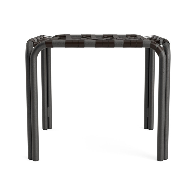 Kantan Outdoor Square Side Table, Textured Pewter, Coffee