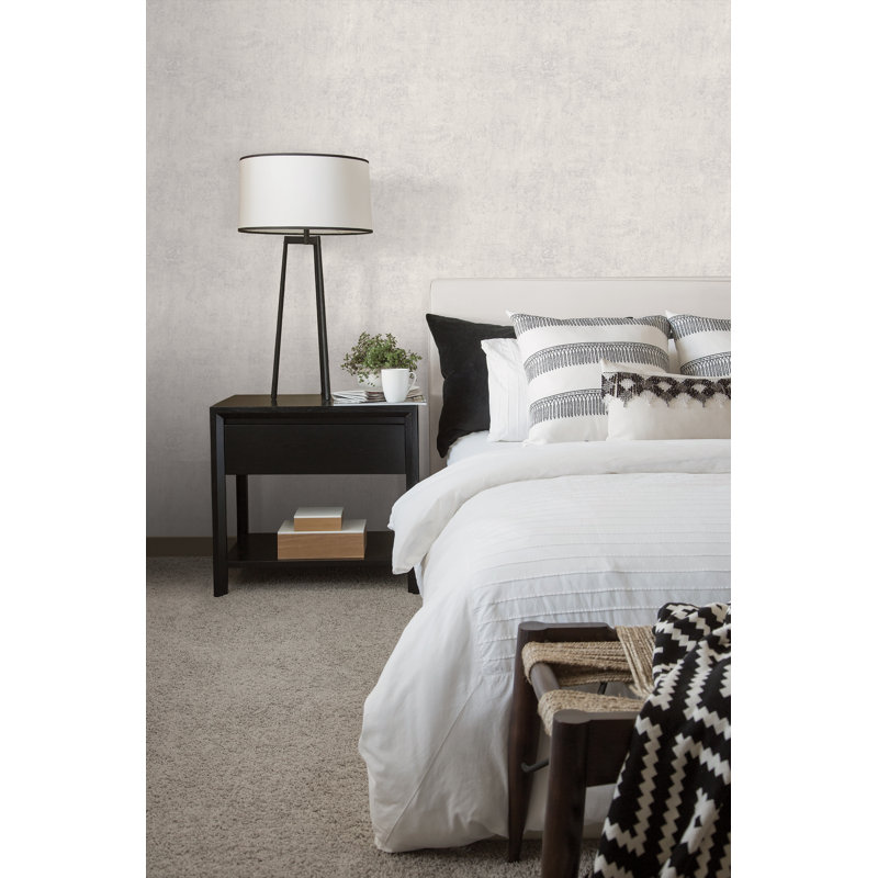 10m x 53cm Matte Wallpaper Roll, Light Grey