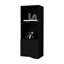 Armoire murale à une porte en noir - élégante pour le rangement pratique de la maison-660478725-660478726