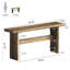 Console 63 po en bois massif pour vestibule-124653219