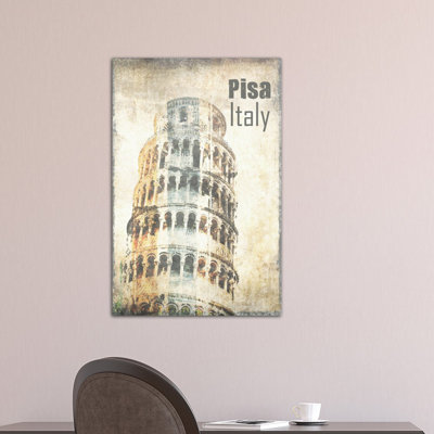 Tour de Pise, impression sur toile tendue