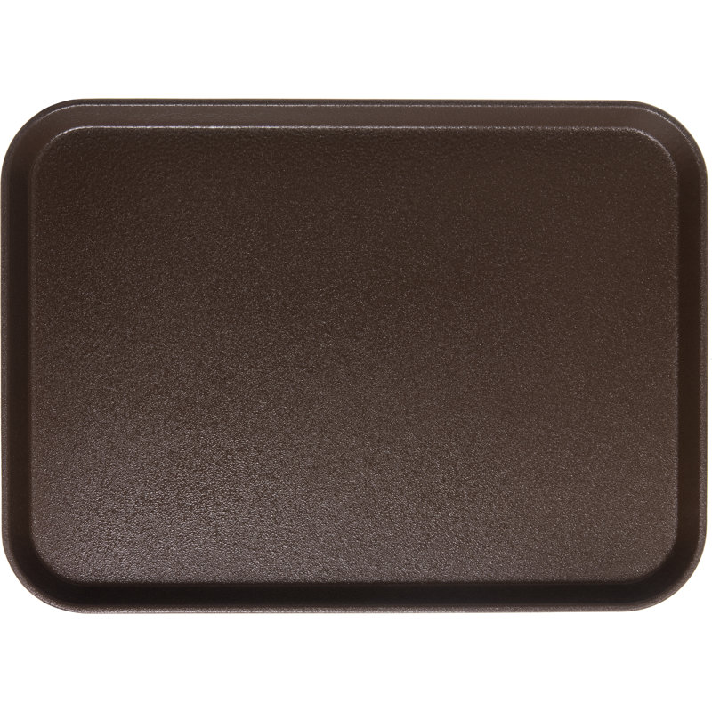 Plateau rectangulaire Gripite 2 22 po x 16 po - brun, H 1 po x l 22 po x L 16 po, Brun