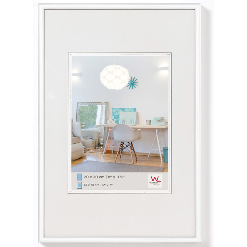Picture Frame New Lifestyle, 14cm H x 11cm W x 1.4cm D, White