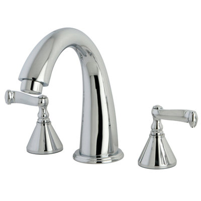Kingston Brass Roman Two-Handle 3-Hole Deck Mount Roman Tub Faucet