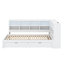 Lit de jour avec tiroirs de rangement, tablette, lumière DEL et ports USB-1291380855