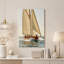 Toile en bois avec voilier en bois-307634468