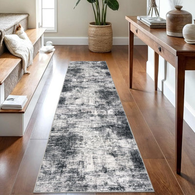 Abstract Kitchen Runner Rug Washable