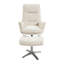 Fauteuil d'appoint pivotant confortable avec repose-pieds-105700875