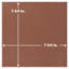 Klinker 8"x 8" Ceramic Floor and Wall Quarry Tile in Red