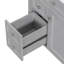 Meuble-lavabo de 30 po avec lavabo supérieur, meuble-lavabo moderne avec 2 tiroirs et tiroir escamotable, meuble-lavabo simple