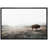 Bison Buffalo in Misty Washed Out Landscape Animal Rustic Wall Art Framed On Canvas Pictures Print-71534927-71534925