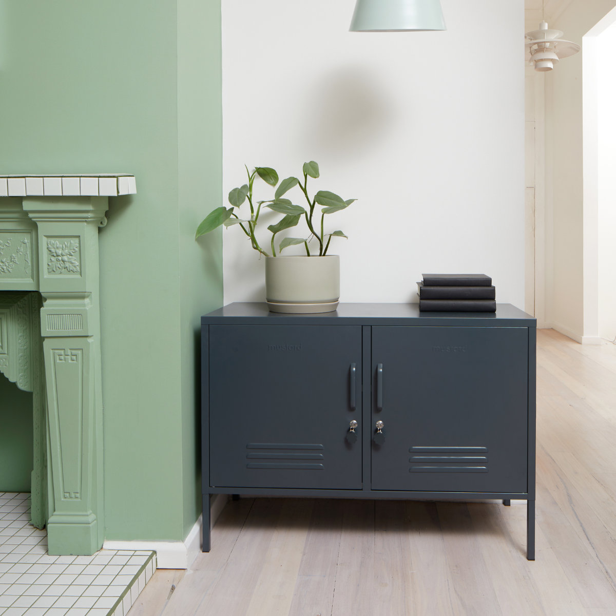 Mustard Made The Lowdown Console Locker, Slate