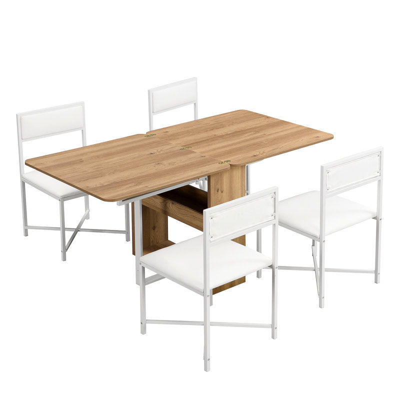 Ensemble de table de salle à manger extensible de 63 pouces Modern Modern