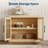 Sideboard Buffet Cabinet with Doors, Farmhouse Modern Accent Cabinet with Storage