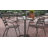Moraal Round Aluminum Indoor-Outdoor Table Set with 2 Slat Back Chairs-728214427-795904947