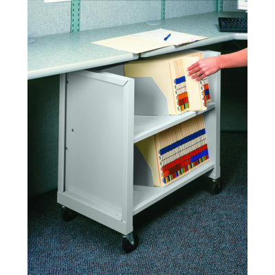 27.0625'' H x 26'' W File Cart with Wheels