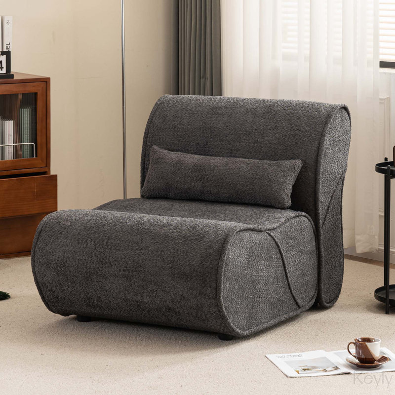 Fauteuil inclinable Soft Velvet, Velours gris foncé