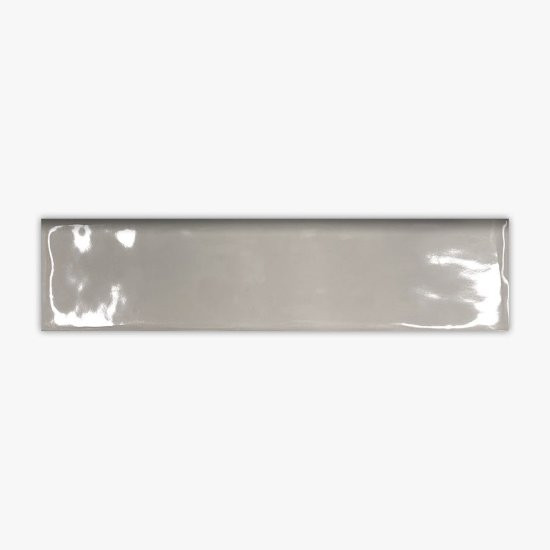 Moulure en porcelaine bullnose Elements Greige Surface brillant