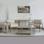 Table en bois massif Ariah, tablette inférieure et table au fini naturel