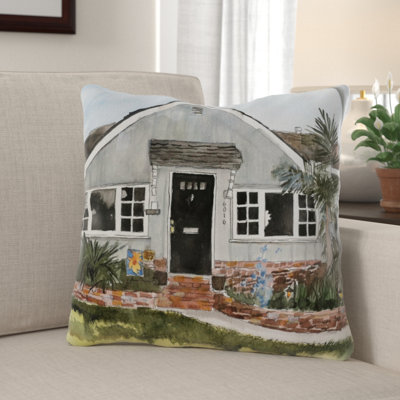 Outdoor Reversible Throw Pillow