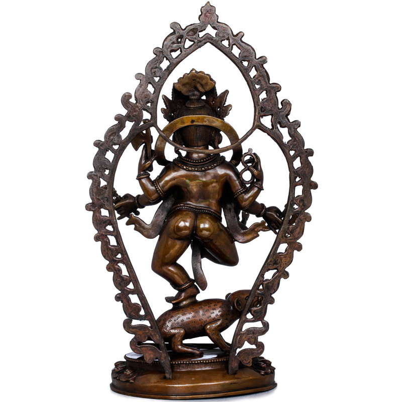 Shadbhuja Ganesha dansant à six mains népalais